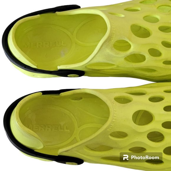 Merrell Hydro Moc Water HI VIZ Slip On Shoe Clog Sz 6/7 Flawed - Picture 5 of 13